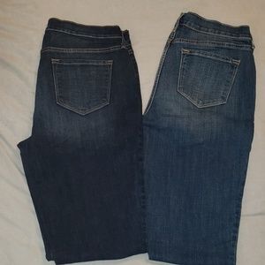 2 pairs size 10 TALL Jean's